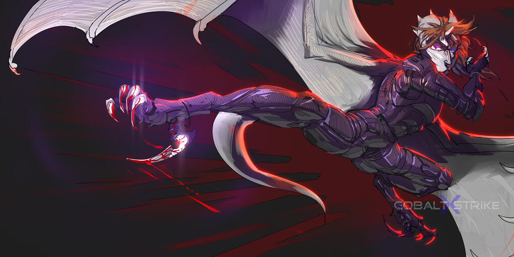 Artwork featuring Armaina&#39;s character Talon.