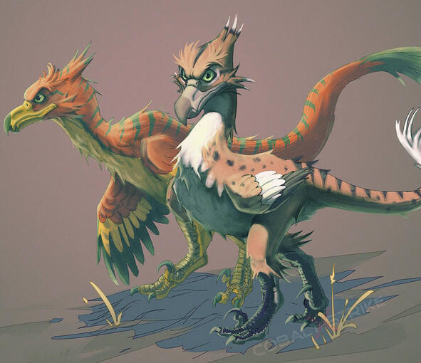 Artwork of Primalkev's fictional species "red loa". Artwork of Primalkev's fictional species "red loa".