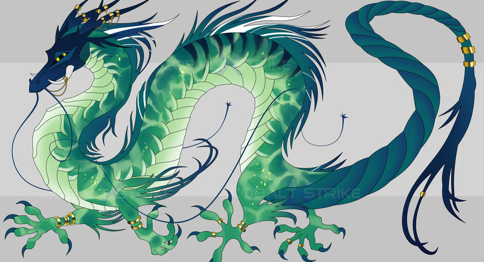 Blue-green dragon